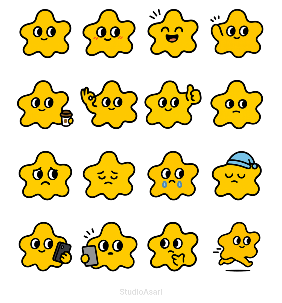 ナカミちゃんLINEスタンプ一覧